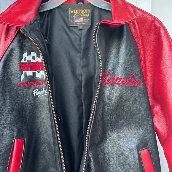 Vanson leather Motor Sport Jacket Sz46 - Picture 7 of 7